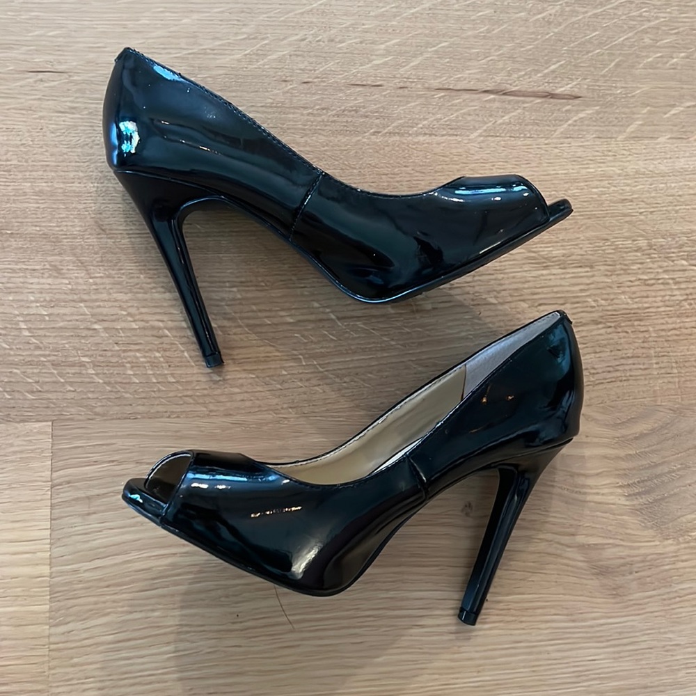 Guess - Black Peep Toe Heels Size 7.5